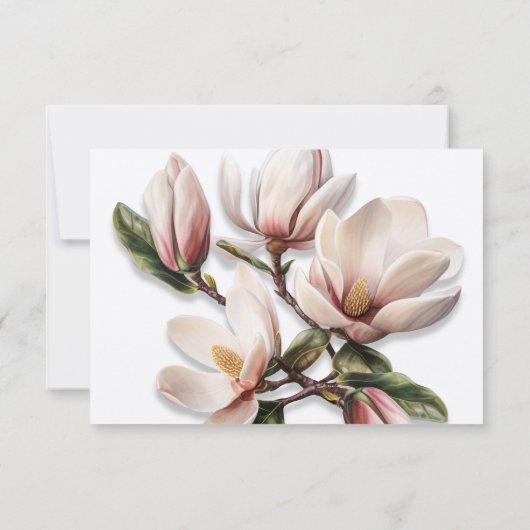 南マグノリア結婚の願い井戸のメッセージ ノートカード (裏面)