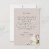 南マグノリア結婚の願い井戸のメッセージ ノートカード (正面)