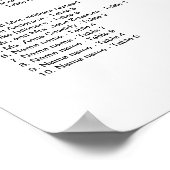 南マグノリア結婚式のレセプションシーティングチャート ポスター (角)