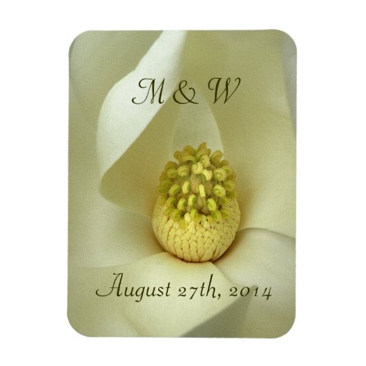 南マグノリア結婚式の引き出物磁石 マグネット (縦)