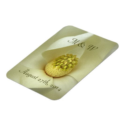 南マグノリア結婚式の引き出物磁石 マグネット (左側)