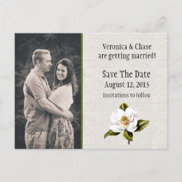 南マグノリア結婚式の日付を保存 案内ポストカード