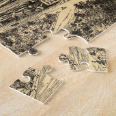 南ミルウォーキー(1906年)のヴィンテージの絵解き地図 ジグソーパズル (側面)