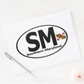 南メリーランドデカール(4セット) 楕円形シール (封筒)