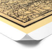 南メリーランド鉄道地図1881 ポスター (角)