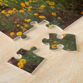 南ユタの砂漠の野生の花の日没 ジグソーパズル (側面)