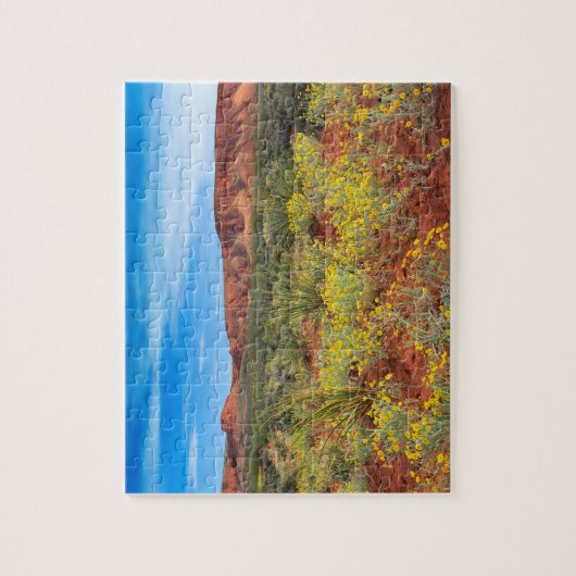 南ユタの砂漠の野生の花 ジグソーパズル (縦)