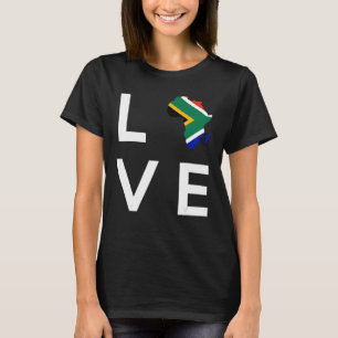 南ラブアフリカ国旗ラブアフリカ大陸南 Tシャツ