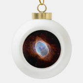 南リングや輪星雲宇宙ジェームズウェッブ望遠鏡 セラミックボールオーナメント (正面)