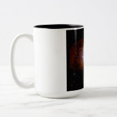 南リングや輪星雲宇宙ジェームズウェッブ望遠鏡 ツートーンマグカップ (左)