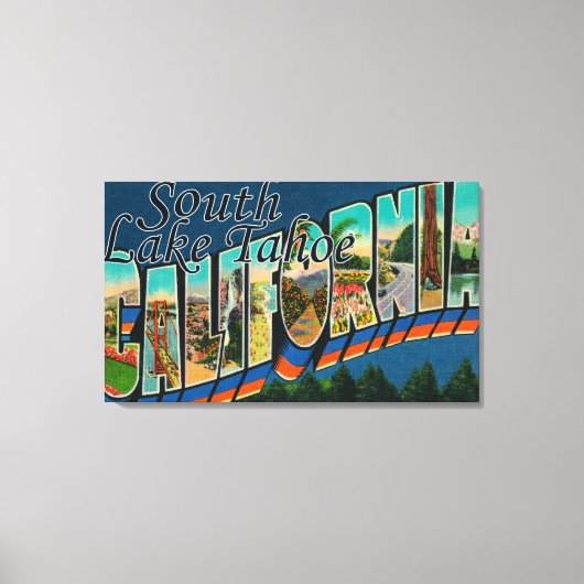 南レイクタホ、カリフォルニア キャンバスプリント (正面)
