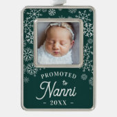 南丹に昇進 |ベビー写真おばあちゃん シルバープレートフレームオーナメント (正面)