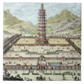 南京の磁器タワーは、「Entからの12をめっきします タイル (正面)