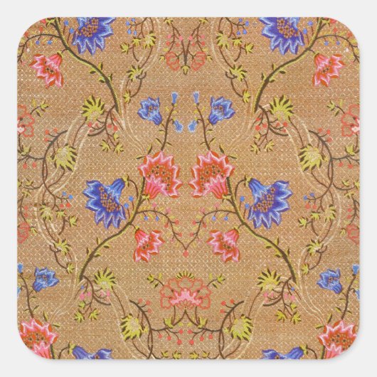 南京中国の皇帝赤金ゴールド錦 スクエアシール (正面)