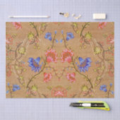 南京中国の皇帝赤金ゴールド錦 薄葉紙 (クラフト)