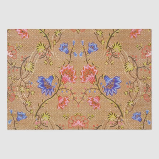 南京中国の皇帝赤金ゴールド錦 薄葉紙 (正面)