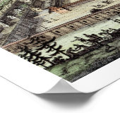 南京焼の磁器の塔、'Entからプレート12 ポスター (角)