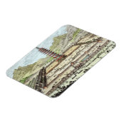 南京焼の磁器の塔、'Entからプレート12 マグネット (左側)