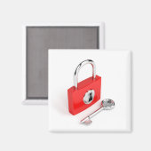 南京錠と鍵 マグネット (正面/裏面)