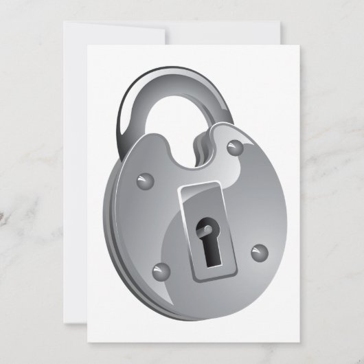 南京錠招待状 招待状 (正面)