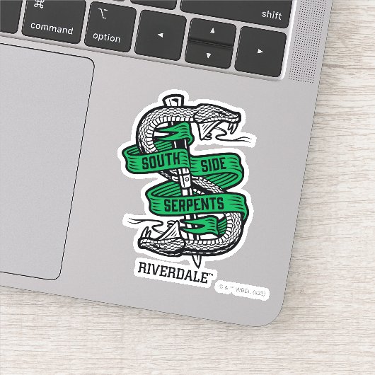 南側のヘビのグラフィック シール (詳細)