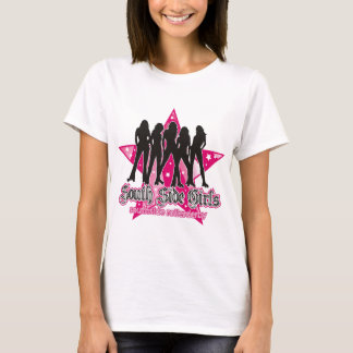 南側のローラーのダービーの女性のTシャツ Tシャツ
