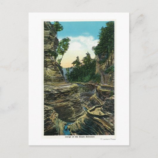 南入り口の峡谷の眺め ポストカード (正面)