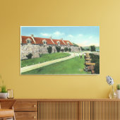 南兵舎の旗からの表示 キャンバスプリント (インサイチュ (リビング))