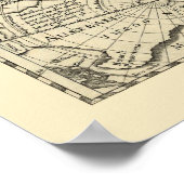 南北アメリカの地図by本海1640 ポスター (角)