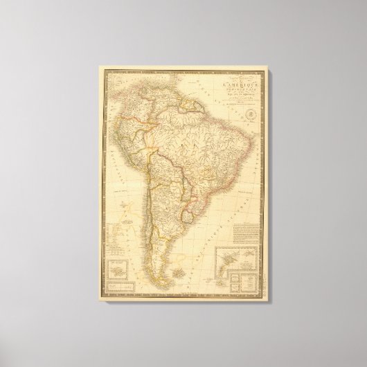 南北アメリカ2 キャンバスプリント (正面)