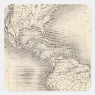 南北スペインのアメリカの地図 スクエアシール