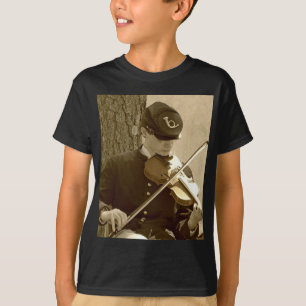 南北戦争のバイオリン弾き Tシャツ