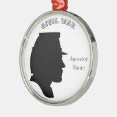 南北戦争の先祖 メタルオーナメント (左)