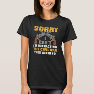 南北戦争の再現アメリカ歴史再編者 Tシャツ