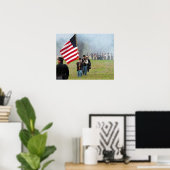 南北戦争の再現 – フラッグボーイ ポスター (ホームオフィス)