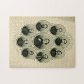 南北戦争の南部指導者 ジグソーパズル (横)