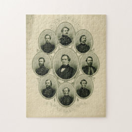 南北戦争の南部指導者 ジグソーパズル