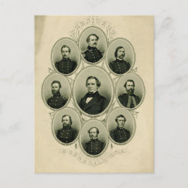 南北戦争の南部指導者 ポストカード