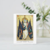 南北戦争の戦いの旗No.4 ポストカード (スタンド正面)