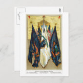 南北戦争の戦いの旗No.4 ポストカード (正面/裏面)