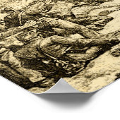 南北戦争の戦いアメリカ史 ポスター (角)