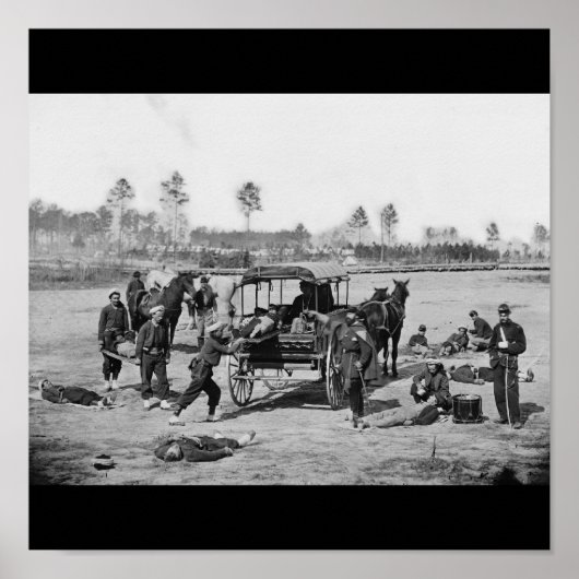 南北戦争の救急隊 ポスター (正面)