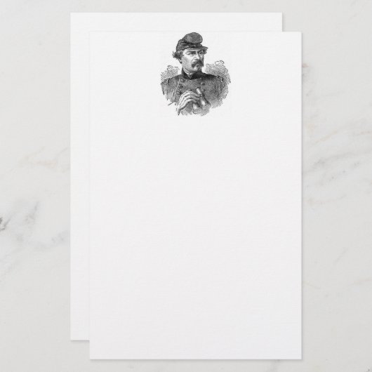 南北戦争の文房具 便箋 (正面/裏面)