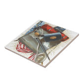 南北戦争の米国国旗のバヨネット水筒 タイル (側面)