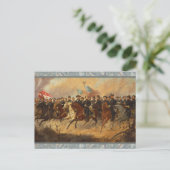 南北戦争の芸術作品「グラント将軍とその将軍たち」 ポストカード (スタンド正面)