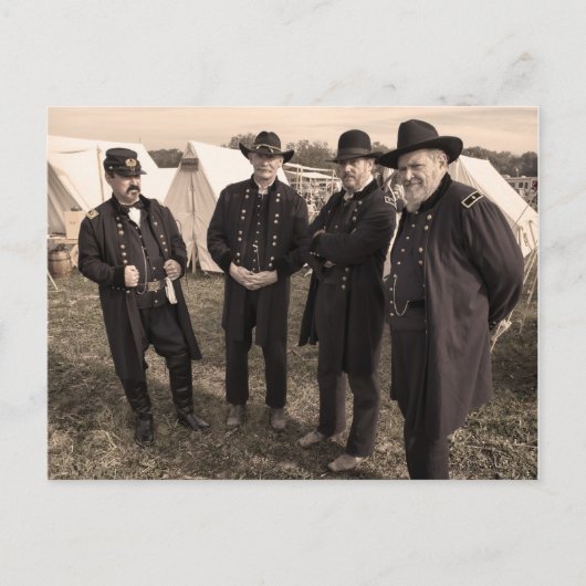 南北戦争はがき連合将軍 ポストカード (正面)