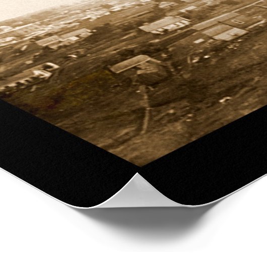 南北戦争アトランタ写真1864 ポスター (角)