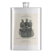 南北戦争ヒーローズストーンウォールビューアレスリー フラスク (正面)