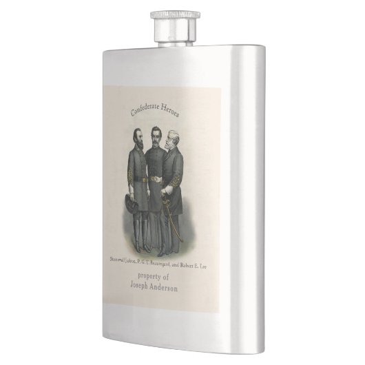 南北戦争ヒーローズストーンウォールビューアレスリー フラスク (左)