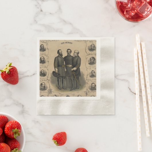 南北戦争ヒーロー🛡️お祝い 縁ありカクテルナプキン (インサイチュ)